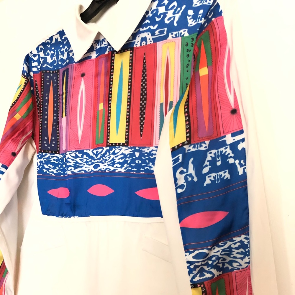 B.J.VIAGGIO COTTON/LYCRA WHITE/MULTI-COLOR